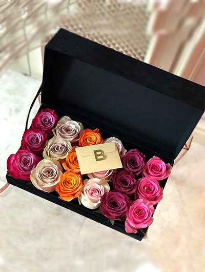 Renkli Gül Aranjmanı 5595