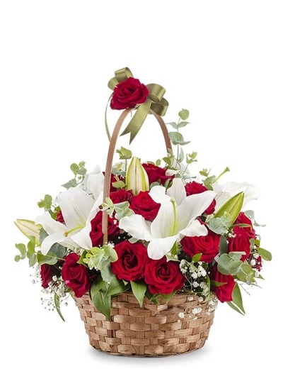 Sepet İçinde Aşk Çiçekleri