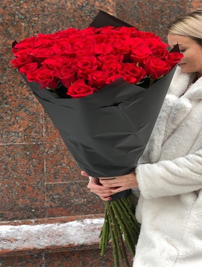 41 Adet Ekvador Kırmızı Gül Buket 5926